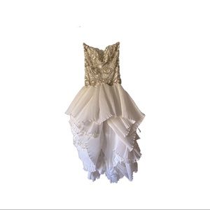Vintage 80s stunning high low gown